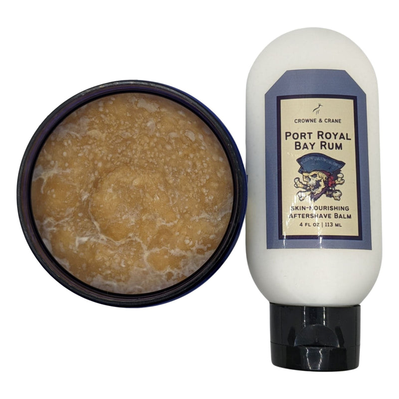 Port Royal Bay Rum Shaving Soap and Balm - by Crowne & Crane (Pre-Owned) Shaving Soap Murphy & McNeil Pre-Owned Shaving 