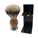 Silvertip Badger Shaving Brush and Stand (OWST) - by Parker (Pre-Owned) Shaving Brush Murphy & McNeil Pre-Owned Shaving 