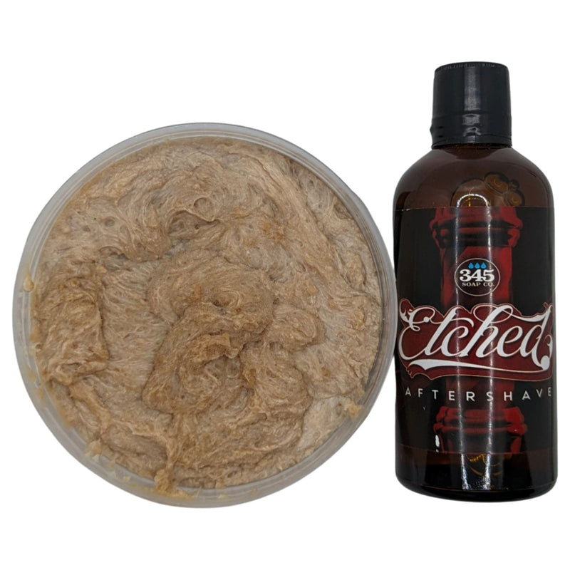 Etched Shaving Soap and Splash - by 345 Soap Co. (Pre-Owned) Shaving Soap Murphy & McNeil Pre-Owned Shaving 