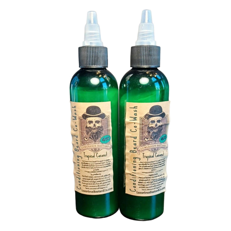 Tropical Coconut Conditioning Beard Co-Wash (2 bottles) - by Luxurious Bastard Co. (Pre-Owned) Beard Washes & Conditioners Murphy & McNeil Pre-Owned Shaving 
