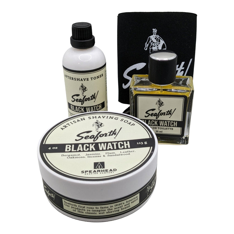 Seaforth! Black Watch Shaving Soap, Aftershave Toner, and EDT- by Spearhead Shaving (Pre-Owned) Shaving Soap Murphy & McNeil Pre-Owned Shaving 