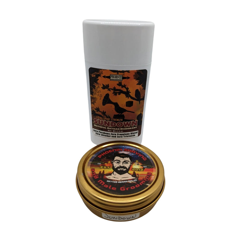 Sundown Beard Balm and Deodorant - by Phoenix Artisan Accoutrements (Pre-Owned) Beard Balms & Butters Murphy & McNeil Pre-Owned Shaving 