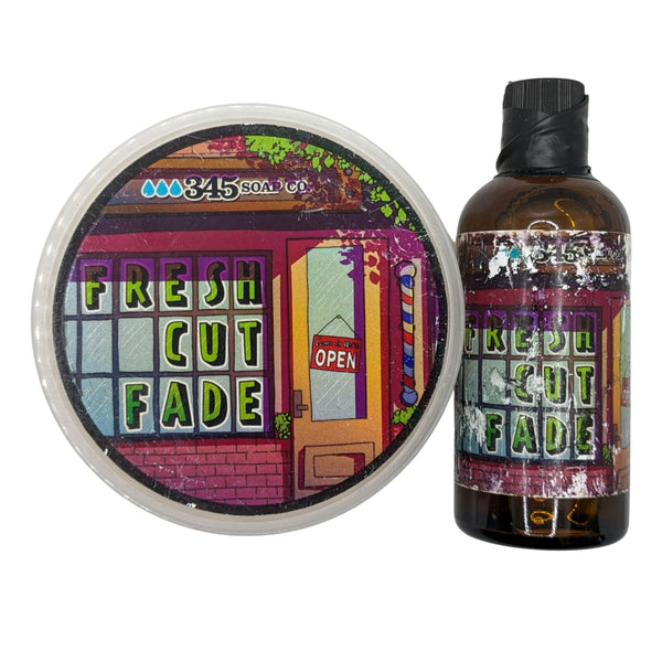 Fresh Cut Fade Shaving Soap and Splash - by 345 Soap Co (Pre-Owned) Soap and Aftershave Bundle Murphy & McNeil Pre-Owned Shaving 