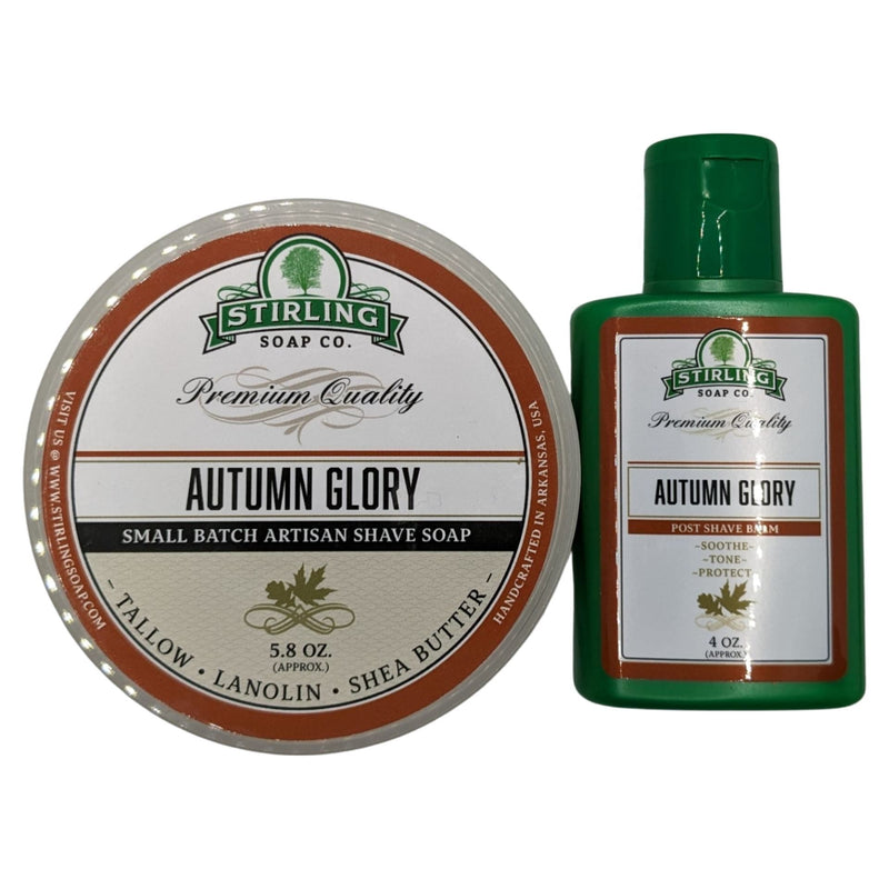 Autumn Glory Shaving Soap and Balm - by Stirling Soap Company (Pre-Owned) Shaving Soap Murphy & McNeil Pre-Owned Shaving 