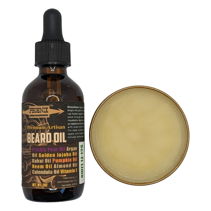 Sci-Fi Lime Beard Oil and Balm - by Phoenix Artisan Accoutrements (Pre-Owned) Beard Butter & Oil Bundle Murphy & McNeil Pre-Owned Shaving 