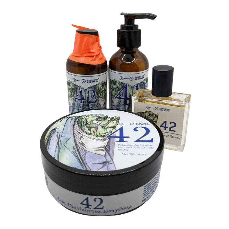 42 Shaving Soap (Omnibus), Splash, Balm and EDT - by Barrister and Mann (Pre-Owned) Shaving Soap Murphy & McNeil Pre-Owned Shaving 