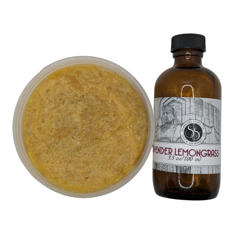 Lavender Lemongrass Shaving Soap and Splash - by Shannon's Soaps (Pre-Owned) Shaving Soap Murphy & McNeil Pre-Owned Shaving 