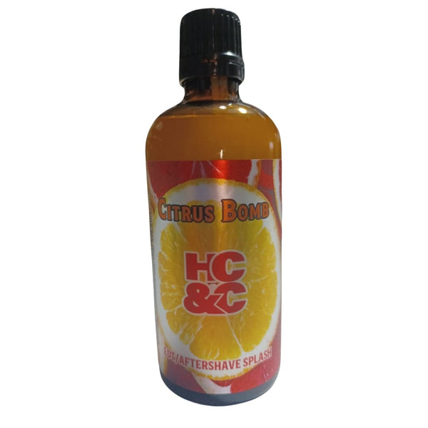 Citrus Bomb Aftershave Splash EDT Cologne 100ml by Hendrix Class