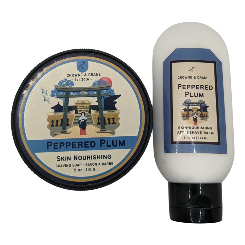 Peppered Plum Shaving Soap & Balm - by Crowne & Crane (Pre-Owned) Shaving Soap Murphy & McNeil Pre-Owned Shaving 
