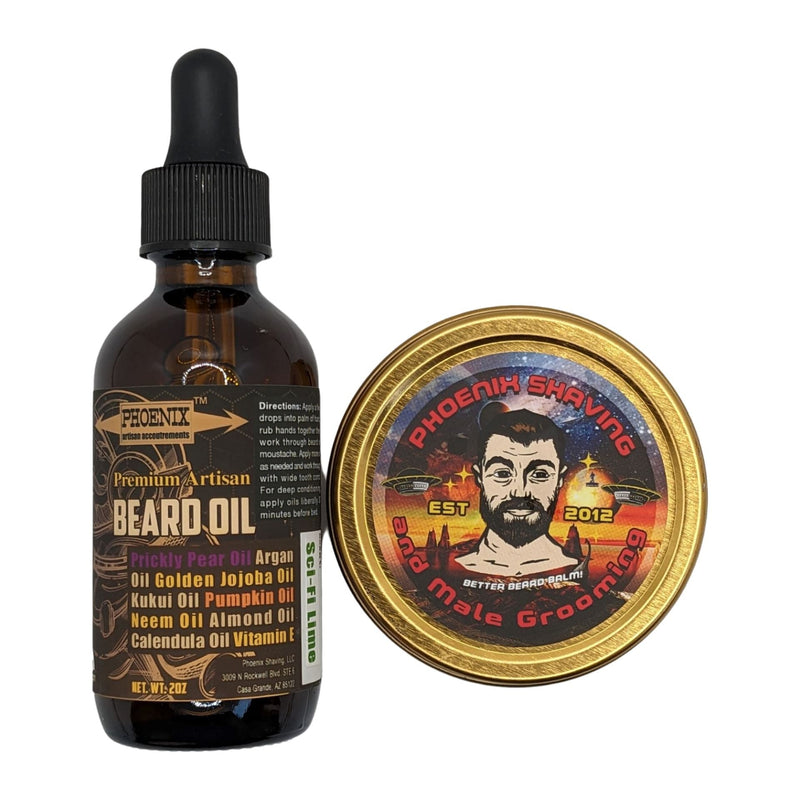 Sci-Fi Lime Beard Oil and Balm - by Phoenix Artisan Accoutrements (Pre-Owned) Beard Butter & Oil Bundle Murphy & McNeil Pre-Owned Shaving 