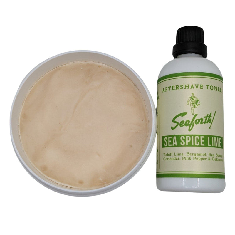 Seaforth! Sea Spice Lime Shaving Soap and Aftershave Toner - by Spearhead Shaving (Pre-Owned) Shaving Soap Murphy & McNeil Pre-Owned Shaving 