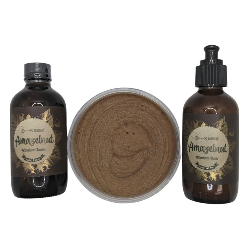 Amazelnut Shaving Soap (Omnibus), Splash and Balm - by Barrister and Mann (Pre-Owned) Shaving Soap Murphy & McNeil Pre-Owned Shaving 