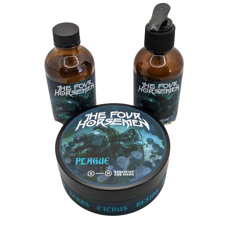 The Four Horsemen: Plague Shaving Soap, Splash and Balm - by Barrister and Mann (Pre-Owned) Shaving Soap Murphy & McNeil Pre-Owned Shaving 