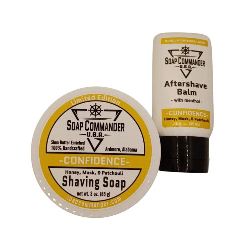 Confidence Shaving Soap 3oz. and Aftershave Balm 2oz.- by Soap Commander (Pre-Owned) Soap and Aftershave Bundle Murphy & McNeil Pre-Owned Shaving 