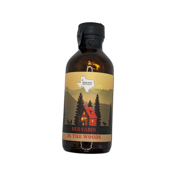 Red Cabin in the Woods Aftershave Splash - by Hub City Soap Company (Pre-Owned) Aftershave Murphy & McNeil Pre-Owned Shaving 