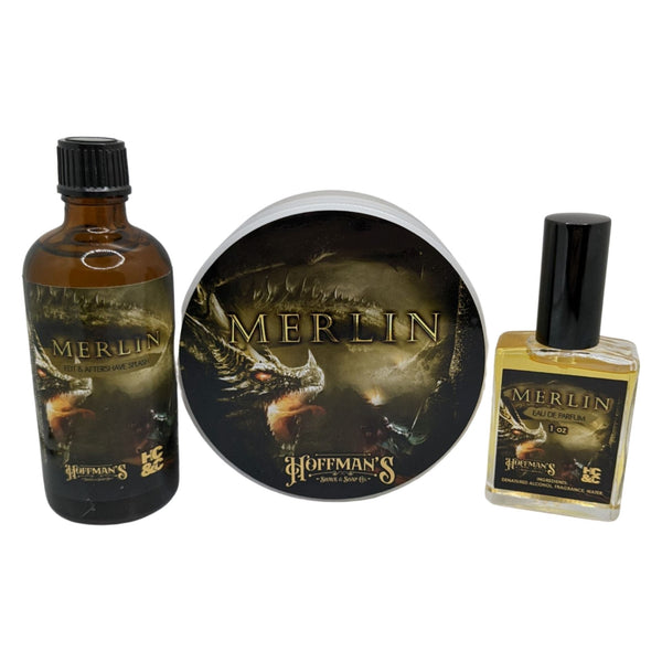 Merlin Shaving Soap, Splash and EDP - by Hoffman's Shave & Soap Co./HC&C (Pre-Owned) Shaving Soap Murphy & McNeil Pre-Owned Shaving 