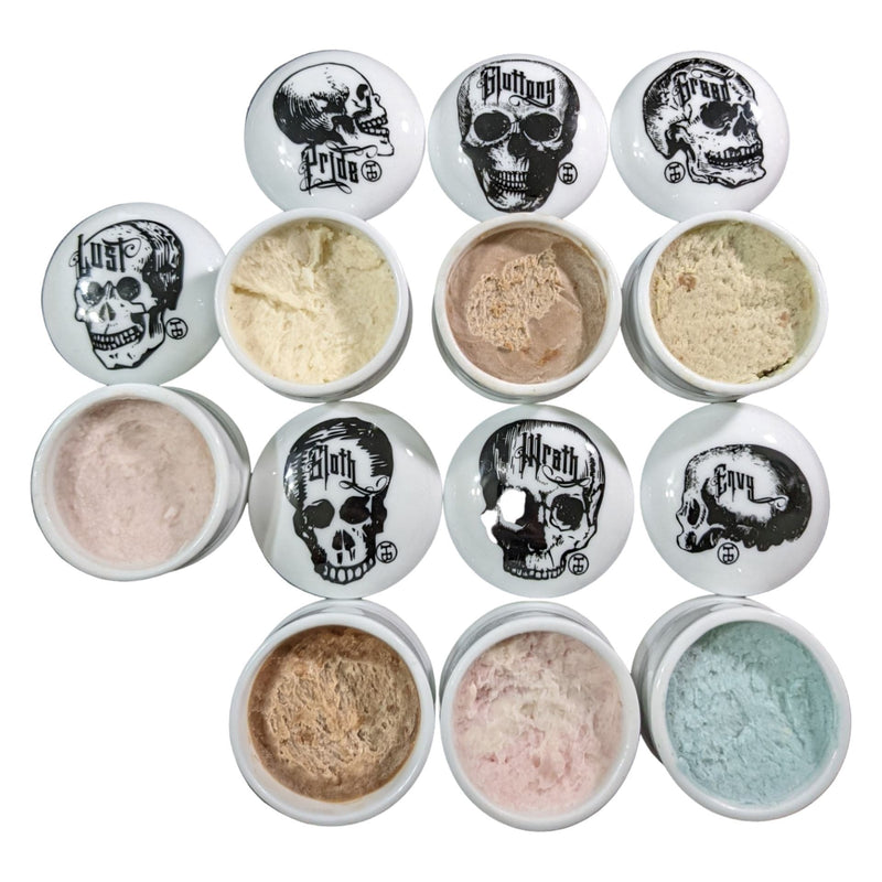 Seven Deadly Sins 7 Day Pomade Soap Set - by The Holy Black (Pre-Owned) Shaving Soap Murphy & McNeil Pre-Owned Shaving 