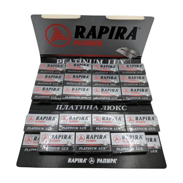 Rapira Platinum Lux Razor Blades (19 Packs of 5 Blades Each) - (Used) Razor Blades MM Consigns (RD) 