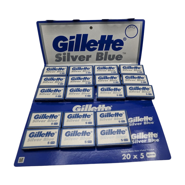 Silver Blue Razor Blades (90 Blades) - by Gillette (Used) Razor Blades MM Consigns (RD) 