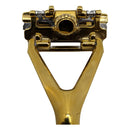 The Leaf Gold Razor and Stand with Aluminum Travel Case - by Leaf (Pre-Owned) Safety Razor Murphy & McNeil Pre-Owned Shaving 