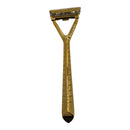 The Leaf Gold Razor and Stand with Aluminum Travel Case - by Leaf (Pre-Owned) Safety Razor Murphy & McNeil Pre-Owned Shaving 