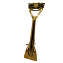 The Leaf Gold Razor and Stand with Aluminum Travel Case - by Leaf (Pre-Owned) Safety Razor Murphy & McNeil Pre-Owned Shaving 