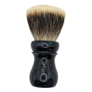 Dark Swirl Hand-TIed HD 28mm Fan Knot Shaving Brush - by Leonidam (Pre-Owned) Shaving Brush Murphy & McNeil Pre-Owned Shaving 