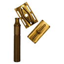 Fat Tech Gold Tone Safety Razor (Post War) - by Gillette (Vintage Pre-Owned) Safety Razor Murphy & McNeil Pre-Owned Shaving 