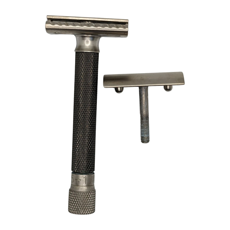 Metallic Graphite Variant Adjustable Safety Razor - by Parker (Used) Safety Razor MM Consigns (JE) 