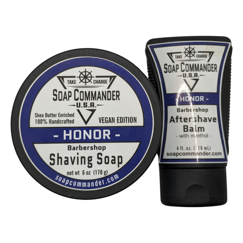 Honor Barbershop Shaving Soap and Aftershave Balm - by Soap Commander (Used) Shaving Soap MM Consigns (MS) 