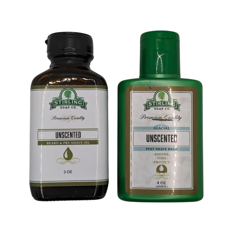 Unscented Beard & Pre-Shave Oil and Glacial Post Shave Balm - Stirling Soap Co. (Pre-Owned) Pre-Shave Murphy & McNeil Pre-Owned Shaving 