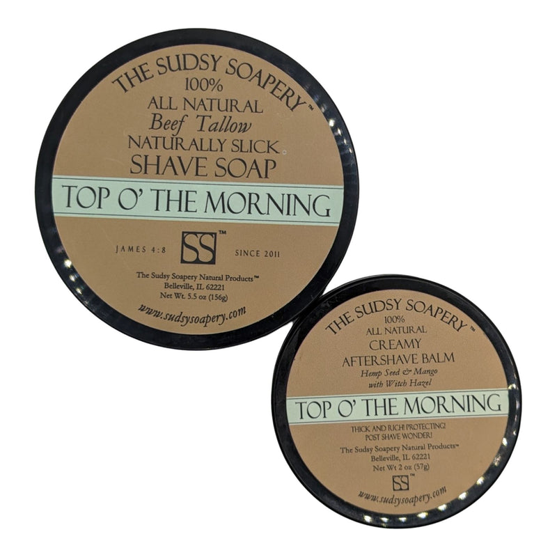 Top O' The Morning Shaving Soap and Balm - by The Sudsy Soapery (Pre-Owned) Shaving Soap Murphy & McNeil Pre-Owned Shaving 