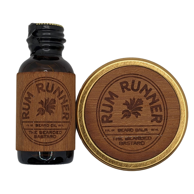 Rum Runner Beard Oil and Balm - by The Bearded Bastard (Pre-Owned) Beard Balms & Butters Murphy & McNeil Pre-Owned Shaving 