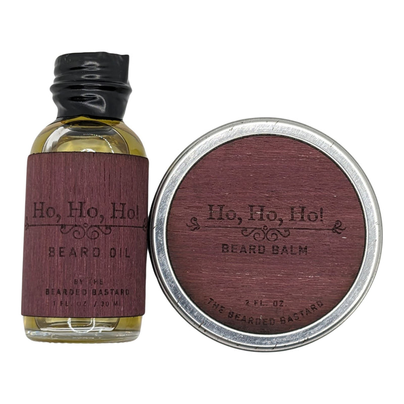 Ho, Ho, Ho Beard Oil and Balm - by The Bearded Bastard (Pre-Owned) Beard Balms & Butters Murphy & McNeil Pre-Owned Shaving 