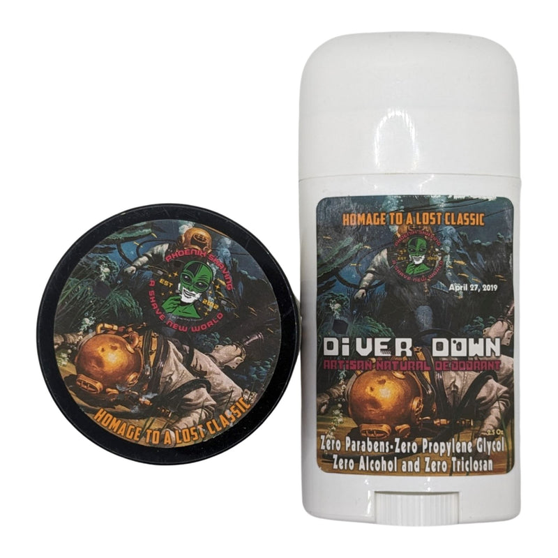 Diver Down Deodorant and Solid Cologne - by Phoenix Artisan Accoutrements (Pre-Owned) Colognes and Perfume Murphy & McNeil Pre-Owned Shaving 