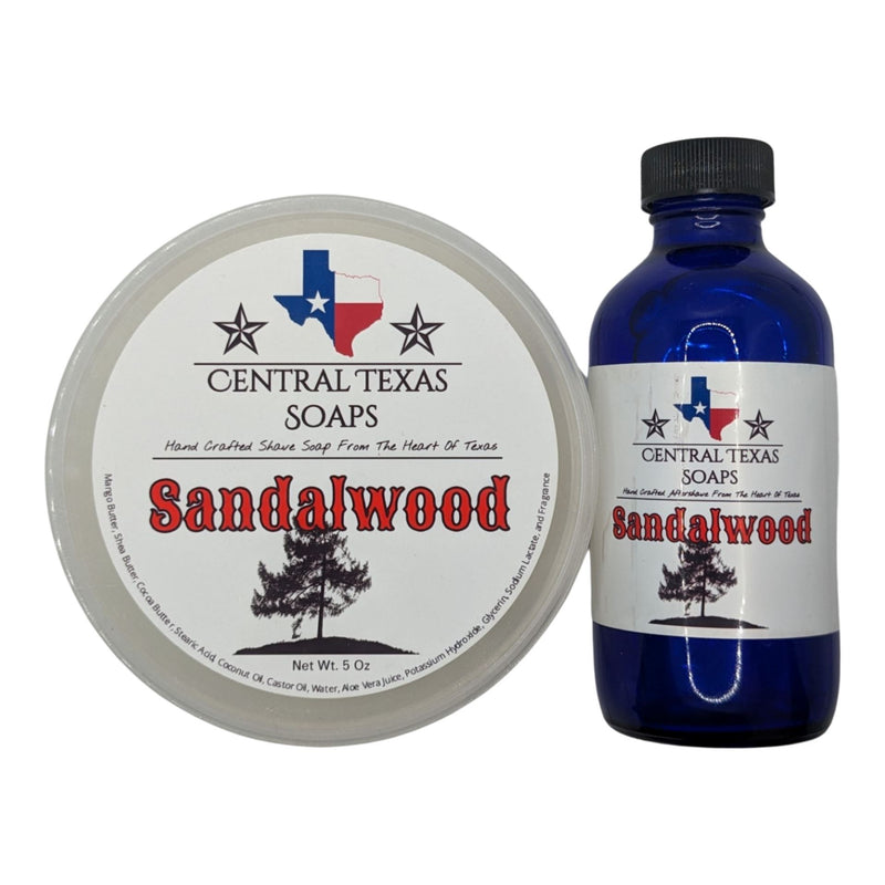 Sandalwood Shaving Soap and Splash - by Central Texas Soaps (Pre-Owned) Shaving Soap Murphy & McNeil Pre-Owned Shaving 