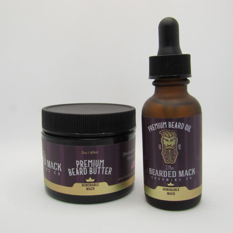 Honorable Mack Beard Butter and Oil - by The Bearded Mack Grooming Co. (Pre-Owned) Beard Butter & Oil Bundle Murphy & McNeil Pre-Owned Shaving 