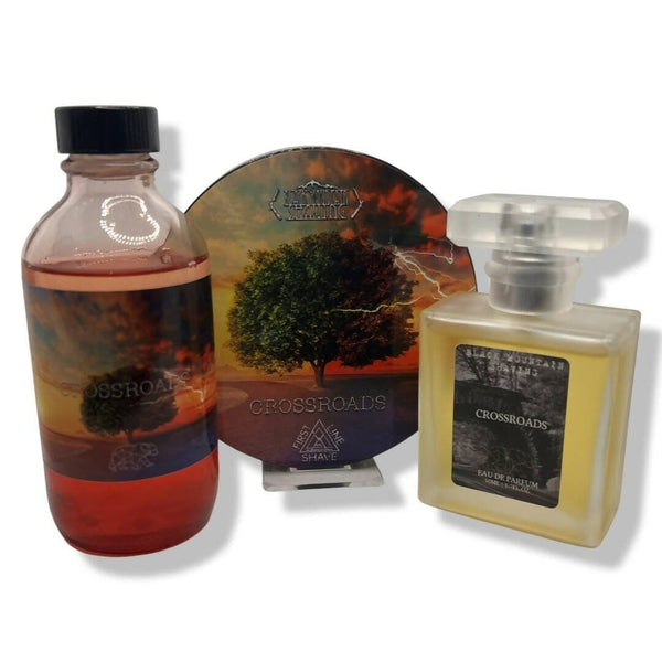 Crossroads Shaving Soap (FLS 3.0), Splash, and EDP - by First Line Shave / Black Mountain (Pre-Owned) Shaving Soap My Extras 