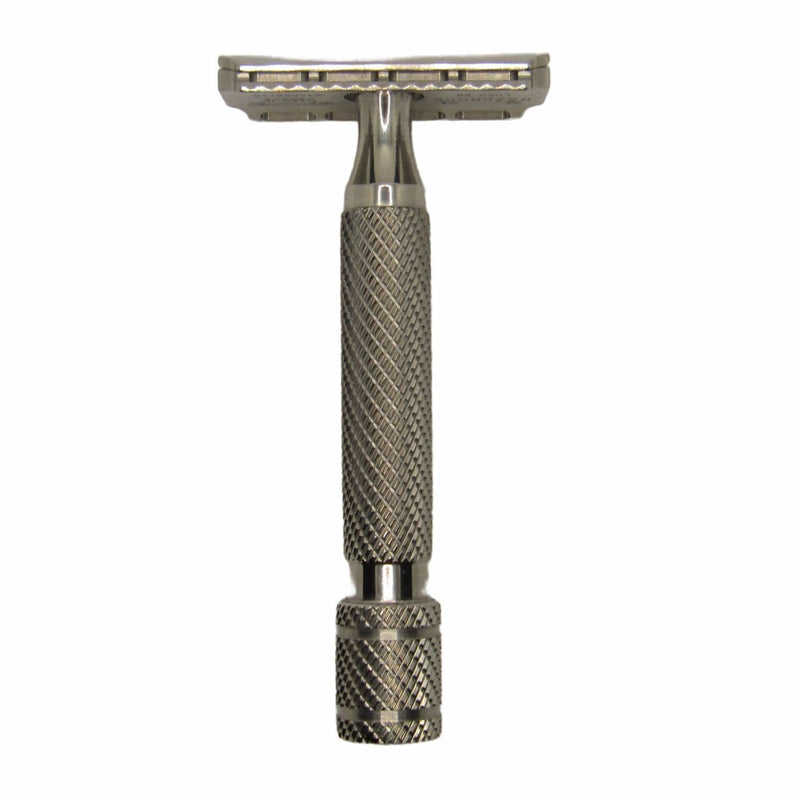 Lupo .95 Stainless Steel Safety Razor with Barber Handle - by Razorock (Pre-Owned) Safety Razor Murphy & McNeil Pre-Owned Shaving 