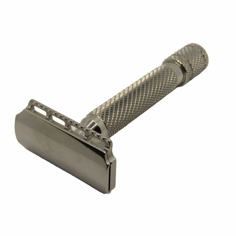 Lupo .95 Stainless Steel Safety Razor with Barber Handle - by Razorock (Pre-Owned) Safety Razor Murphy & McNeil Pre-Owned Shaving 