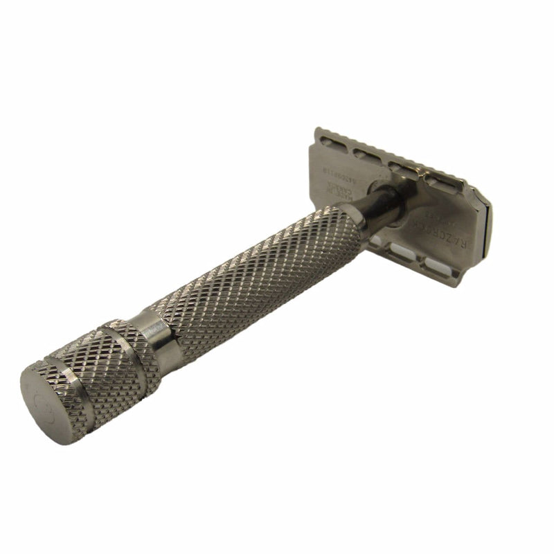 Lupo .95 Stainless Steel Safety Razor with Barber Handle - by Razorock (Pre-Owned) Safety Razor Murphy & McNeil Pre-Owned Shaving 