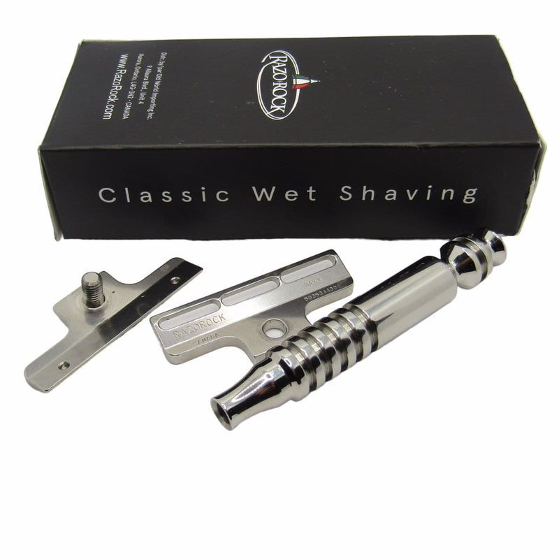 RazoRock Stainless Steel Standard HAWK Single-Edge Razor - v3 –  ItalianBarber