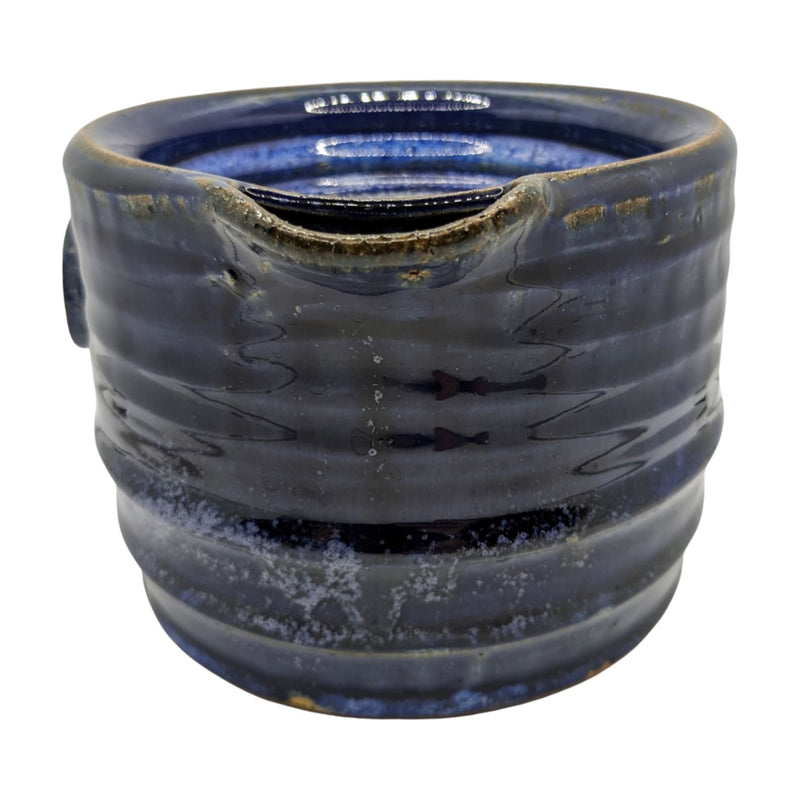 Custom Ceramic Textured Glaze Starry Night Scuttle - by Captain's Choice (Pre-Owned) Shaving Bowls and Mugs Murphy & McNeil Pre-Owned Shaving 