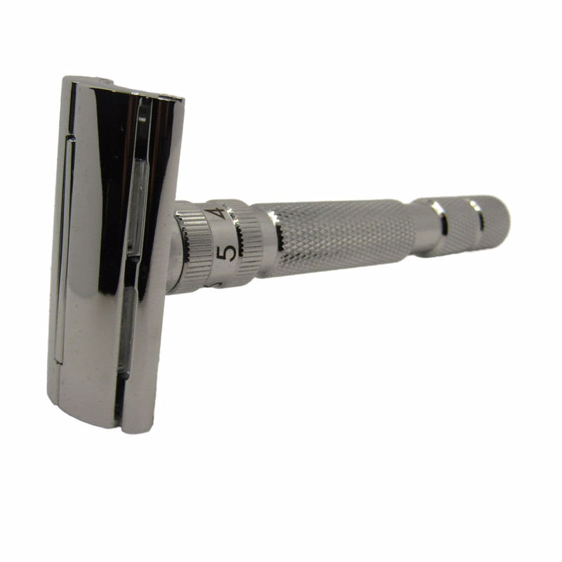Rockwell Model T Adjustable Safety Razor (White Chrome) - by Rockwell Razors Safety Razor Murphy & McNeil Pre-Owned Shaving 