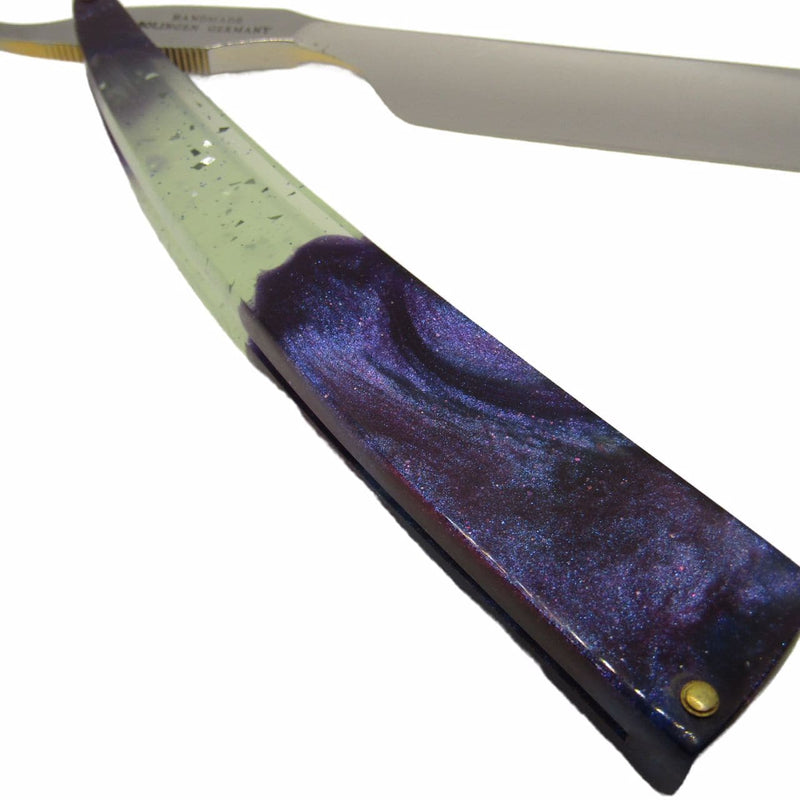 Shave Revolution Straight Razor (6/8) with Custom Blue Scales (Pre-Owned) Straight Razor Murphy & McNeil Pre-Owned Shaving 