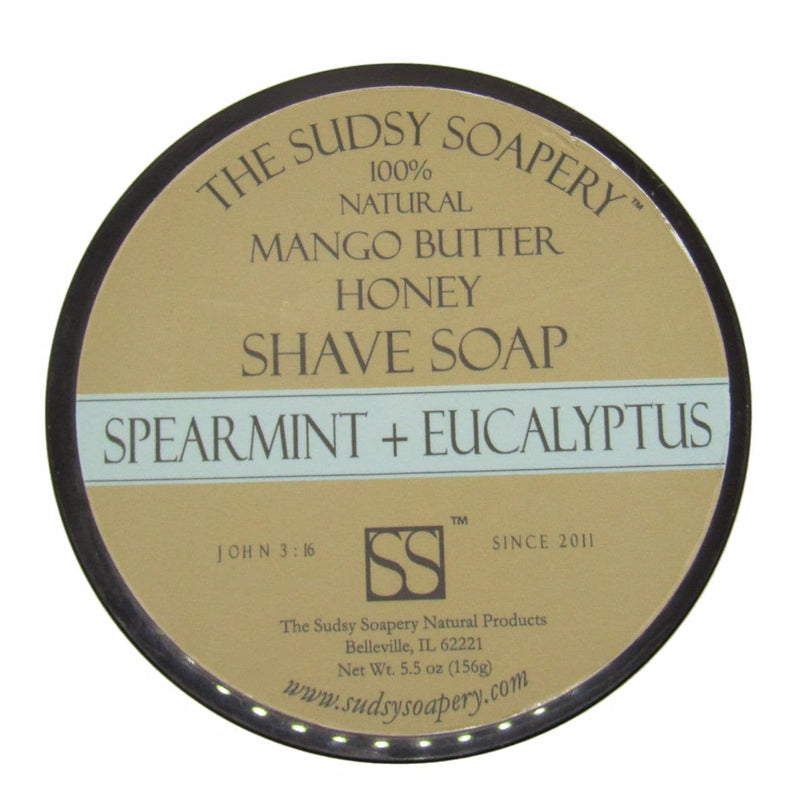 Spearmint Eucalyptus Shaving Soap (Mango Butter) - by Sudsy Soapery (Pre-Owned) Shaving Cream Murphy & McNeil Pre-Owned Shaving 