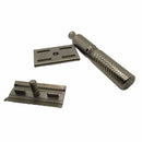 Polished Titanium Safety Razor (Ti68, Scalloped Cap) with Spiral Handle - by Timeless Razors (Pre-Owned) Safety Razor Murphy & McNeil Pre-Owned Shaving 