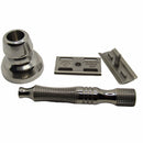 TiSlim Edition Titanium Safety Razor (0.5, Scalloped Cap) with Crown Handle - by Timeless Razors (Pre-Owned) Safety Razor Murphy & McNeil Pre-Owned Shaving 