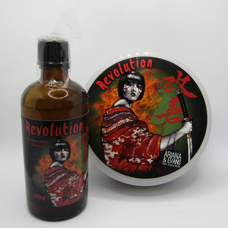 Revolution Shaving Soap (Kaizen) and Aftershave Splash - by brand_Ariana & Evans (Pre-Owned) Soap and Aftershave Bundle Murphy & McNeil Pre-Owned Shaving 