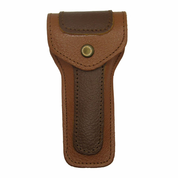 WCS Brown Leather Safety Razor Case - by West Coast Shaving (Pre-Owned) Cases and Dopp Bags Murphy & McNeil Pre-Owned Shaving 